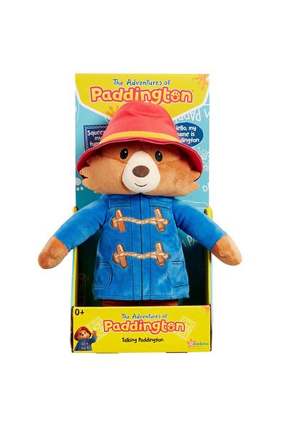 Rainbow Paddington Bear plush toy with sounds, 27 cm