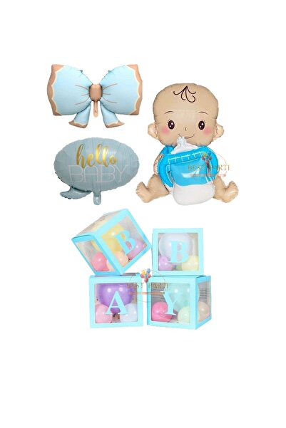 BEST PARTİ DOĞUM GÜNÜ PARTİ SÜSLERİ Best Baby Kutulu Mavi Erkek Bebek Hastane...