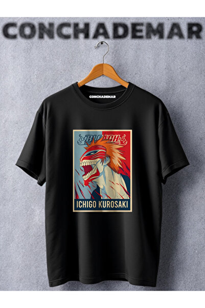 Vordevia Ichigo Kurosaki Štampano Oversize kroj majica