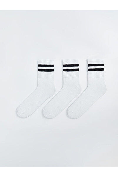 LC Waikiki New Season Striped Men's Socks 3-Piece Set