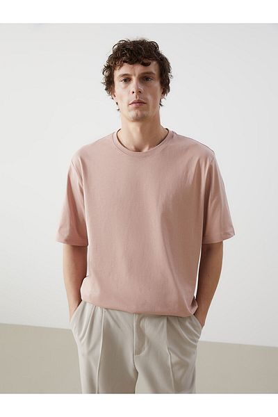 LC Waikiki Ανδρικό T-Shirt από βαμβακερό χτενισμένο λαιμό
