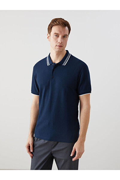 LC Waikiki Nevavm with a Difference Polo Collar Short Sleeve Men's T-Shirt