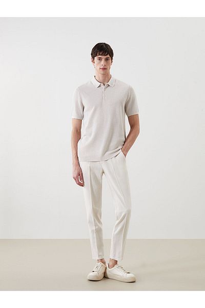 LC Waikiki Polo Neck Short Sleeve Men's Knitwear Sweater