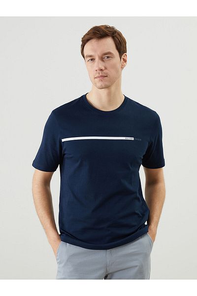 LC Waikiki Crew Neck Short Sleeve Printed Combed Cotton Men's T-Shirt # S55457Z8