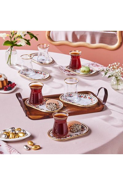 Karaca Tulip 12-Teiliges Tee-Set
