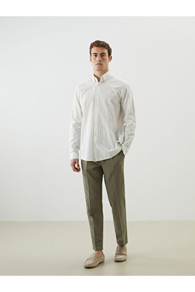 LC Waikiki Nevavm Standard Fit Linen Blend Men's Trousers with a Difference