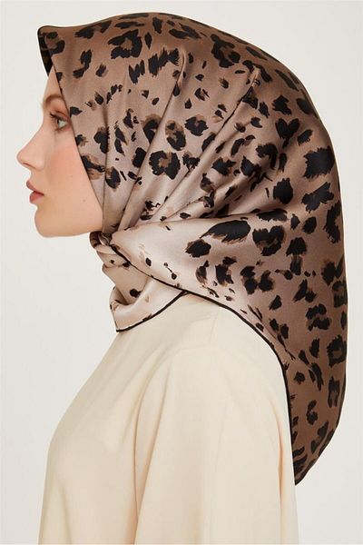 Armine Tivil Silk Scarf Leopard Pattern 9249 03