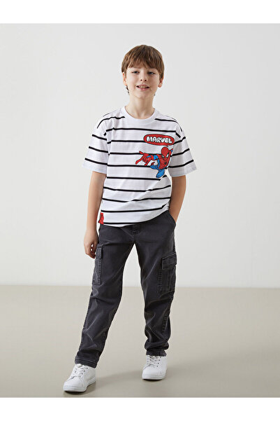 LC Waikiki Beli Lastikli Erkek Çocuk Kargo Jean Pantolon