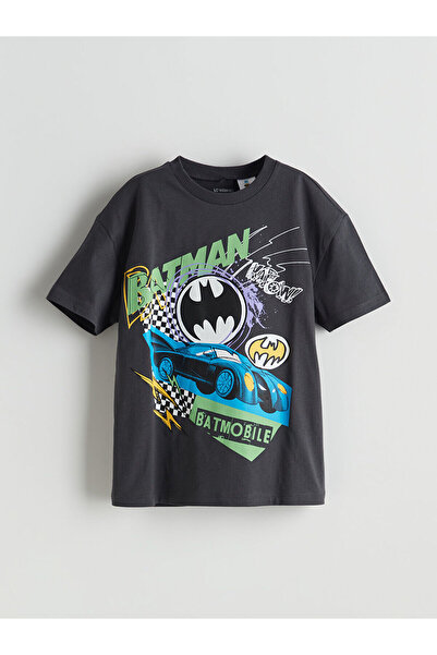 LC Waikiki Two Mt Shop Quality Lcw Kids Anthracite Combed Cotton Printed Loos...