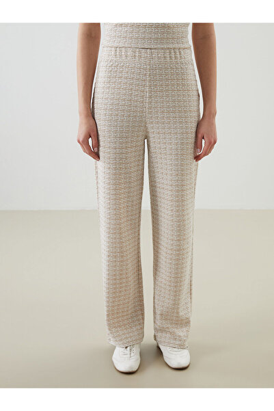 LC Waikiki Γυναικείο παντελόνι με σχέδιο με ελαστική μέση