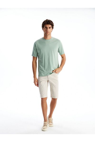 LC Waikiki Ανδρικό T-Shirt από βαμβακερό χτενισμένο λαιμό