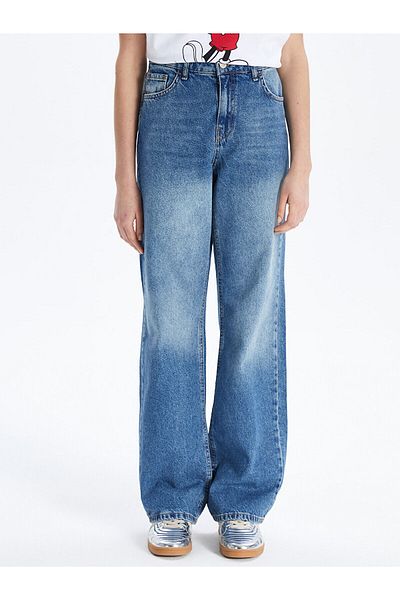 LC Waikiki Pantaloni Jean de damă Straight Fit