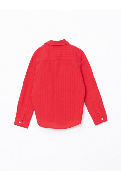 LC Waikiki LCW Erkek Çocuk Dokulu Uzun Kollu Gömlek