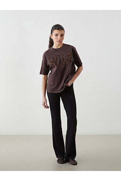 LC Waikiki Özmarka Νέα Σεζόν Γυναικείο Παντελόνι Κολάν με Ελαστική Μέση και Ι...