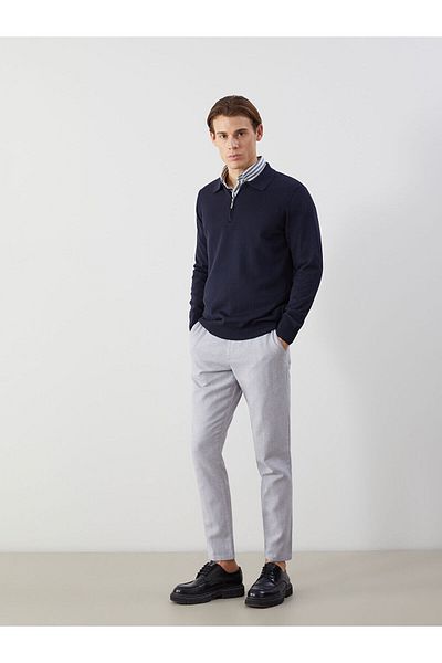 LC Waikiki Standard Pattern Linen Blended Men's Trousers