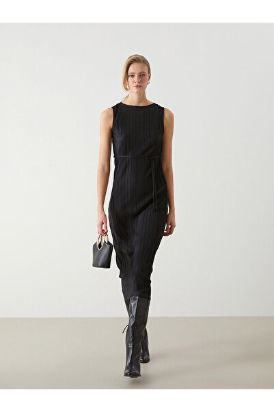 LC Waikiki Rochie de damă LCW Vision Crew Deck Textured Crinkle