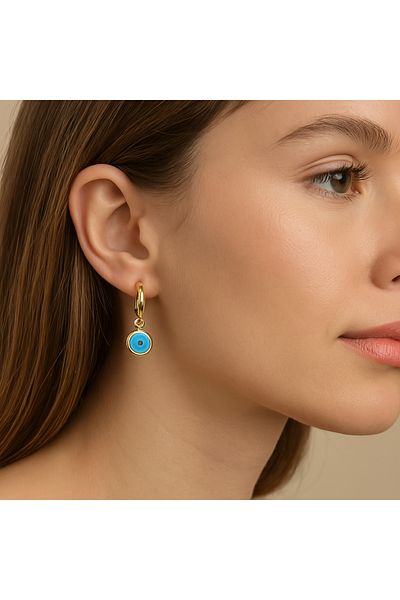 Store Eye Pattern Daily Evil Eye Earrings