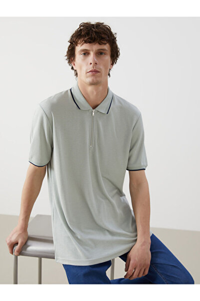 LC Waikiki Nevavm with a Difference Polo Collar Short Sleeve Men's T-Shirt