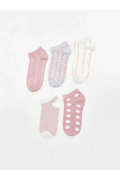 LC Waikiki Patterned Women's Booties Socks 5-Pack