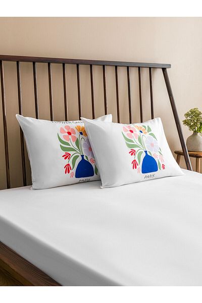 LC Waikiki Калъфка за възглавница с флорален принт, 2 части, 50x70 см