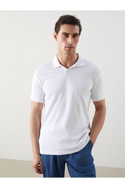 LC Waikiki Ανδρικό μπλουζάκι Polo Neck Plain Interlock