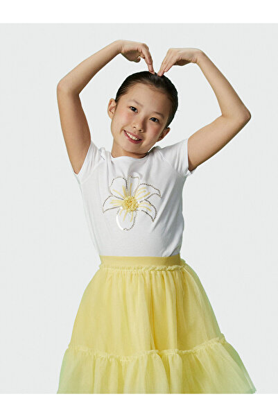 LC Waikiki LCW dečija majica sa cvetnim uzorkom za devojčice