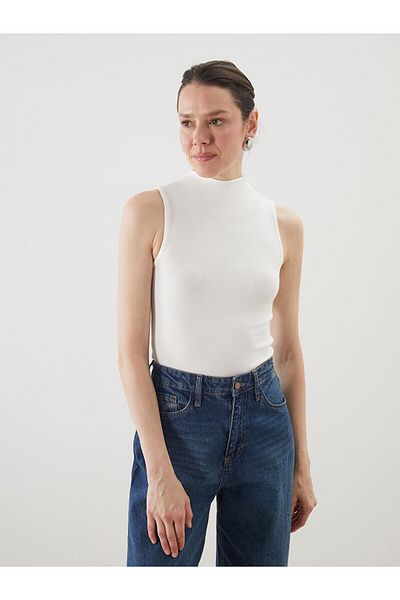 LC Waikiki Γυναικείο κορμάκι Stand-up Collar