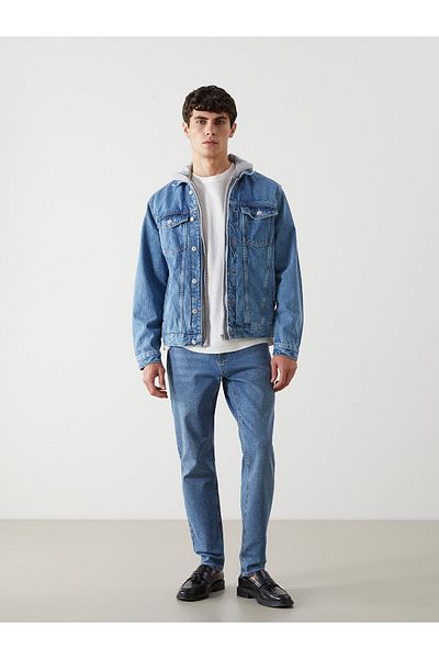 LC Waikiki Jachetă de jeans pentru bărbați cu ajustare standard