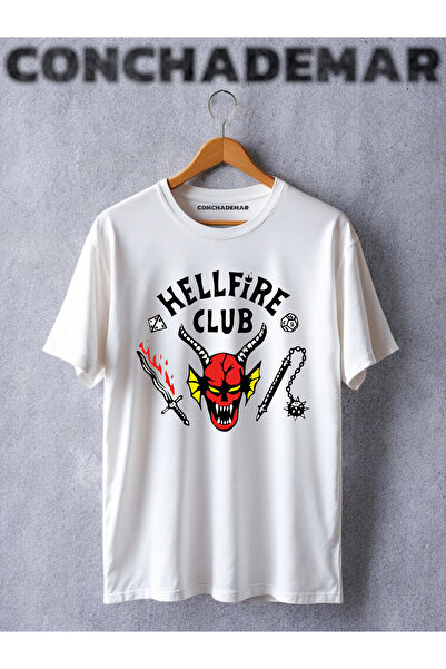 Vordevia Hellfire Club Baskılı Oversize Tshirt