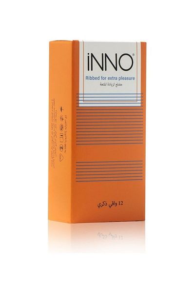 Inno ENO Ribbed Condoms Pack of 12