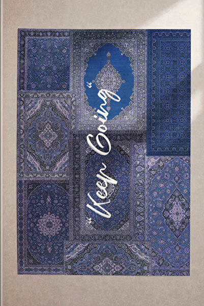 Rugs Modern Halı Nova Art Lacivert Minimal Halı Tema Keep Going Etnik Dokuma ...