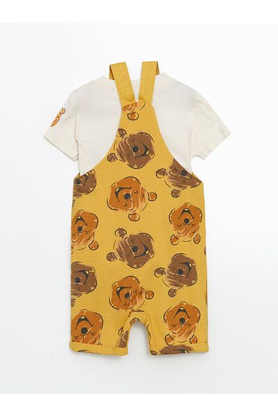 LC Waikiki The Printed Baby Boy T-Shirt and Salopet 2-Pack