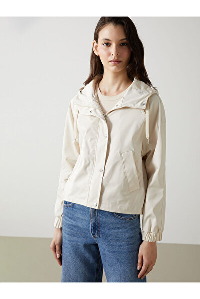 LC Waikiki Peak New Season Hooded Oversize Women's Raincoat