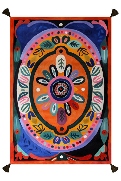 Rugs Modern Halı Nova Art Turuncu Etnik Desenli Dokuma Taban Dekoratif Salon ...