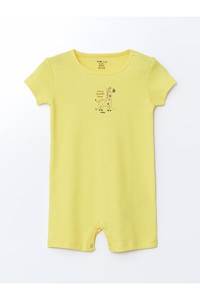 LC Waikiki Lcwk Crew Neck Printed Baby Boy Jumpsuit