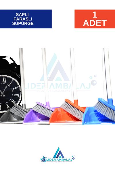 Lider Brush Set with Handle and Dustpan with Broom Dustpan Brush Cleaning