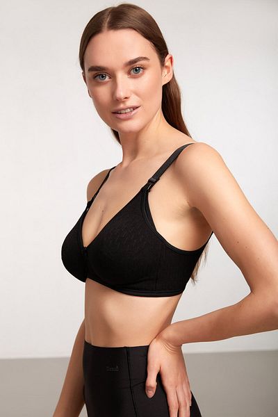 Kom Wireless Uncovered Cotton Nursing Bra