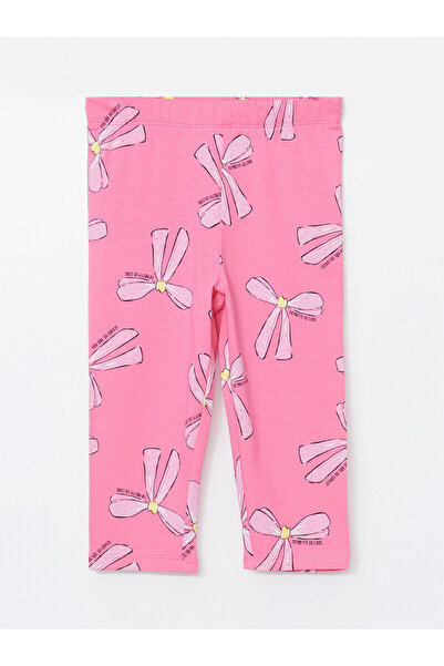 LC Waikiki LCW Παιδικό κολάν για κορίτσια με ελαστική στάμπα μέσης