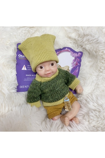 Choice دمية أنجو الجميلة ذات العيون البنية، مقاس 6 بوصات، مصنوعة من السيليكون...