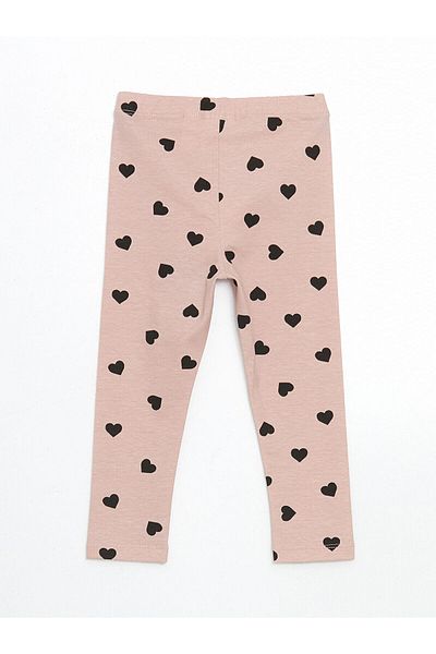 LC Waikiki New Season Printed Girl's Leggings with Elastic Waist