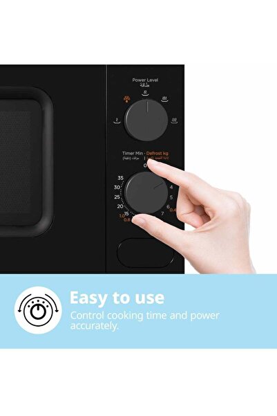 Comfee Microwave Oven 20L 700W Manual Control with 5 Power Levels, Pull Open Door, 35 min Timer
