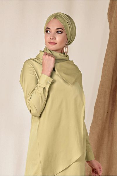 Alvina Asymmetrical Cut Cotton Tunic 4095