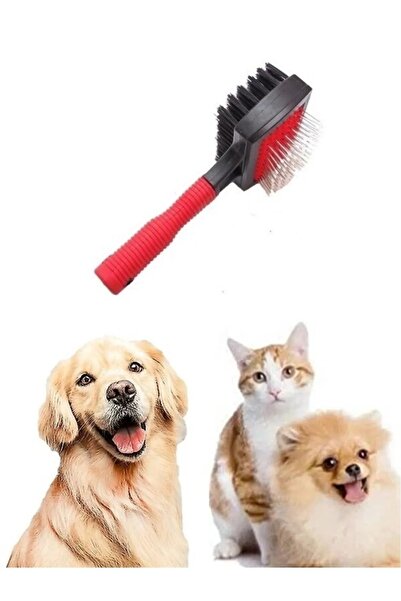 PerfectTrade Be Active Evcil Hayvan Çift Taraflı Kedi Köpek Fırça Tarak Seti