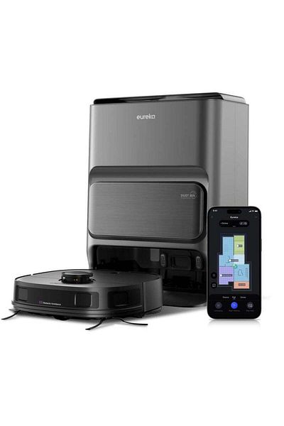 Eureka Robot Vacuum Cleaner & Mop All-in-One Station, AI 3D Obstacle Detection, Intelligent Pet Bypass