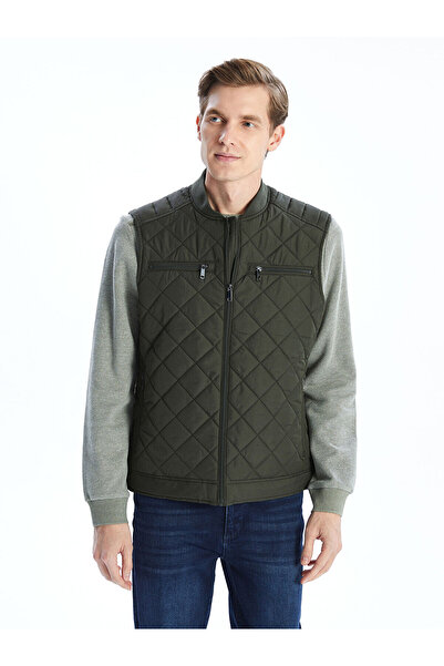 LC Waikiki LCWAIKIKI Klassische Standardform-College-Kragen-Herren-Pufferweste