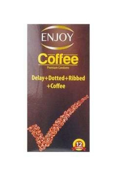 Enjoy Enjoy Premium Coffee Flavored Condoms, 12 Count