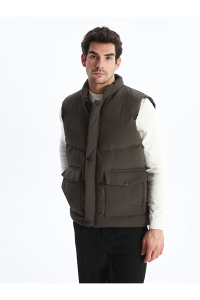 LC Waikiki Standard Mold Stand Collar Men's Puffer Vest