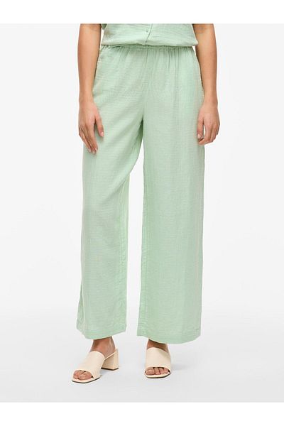 VILA Hose mit weitem Bein VILANIA High Waist