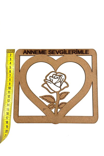 M&T WORKSHOP 20'li Paket Ahşap Boyama Anneler Günü Anneme Sevgilerimle Tablos...