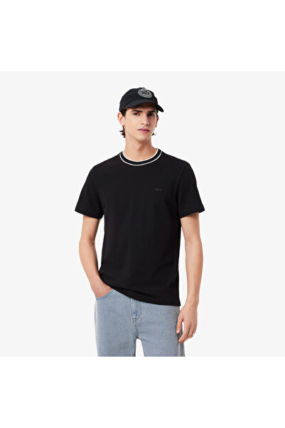 Lacoste Erkek Regular Fit Bisiklet Yaka Siyah T-shirt